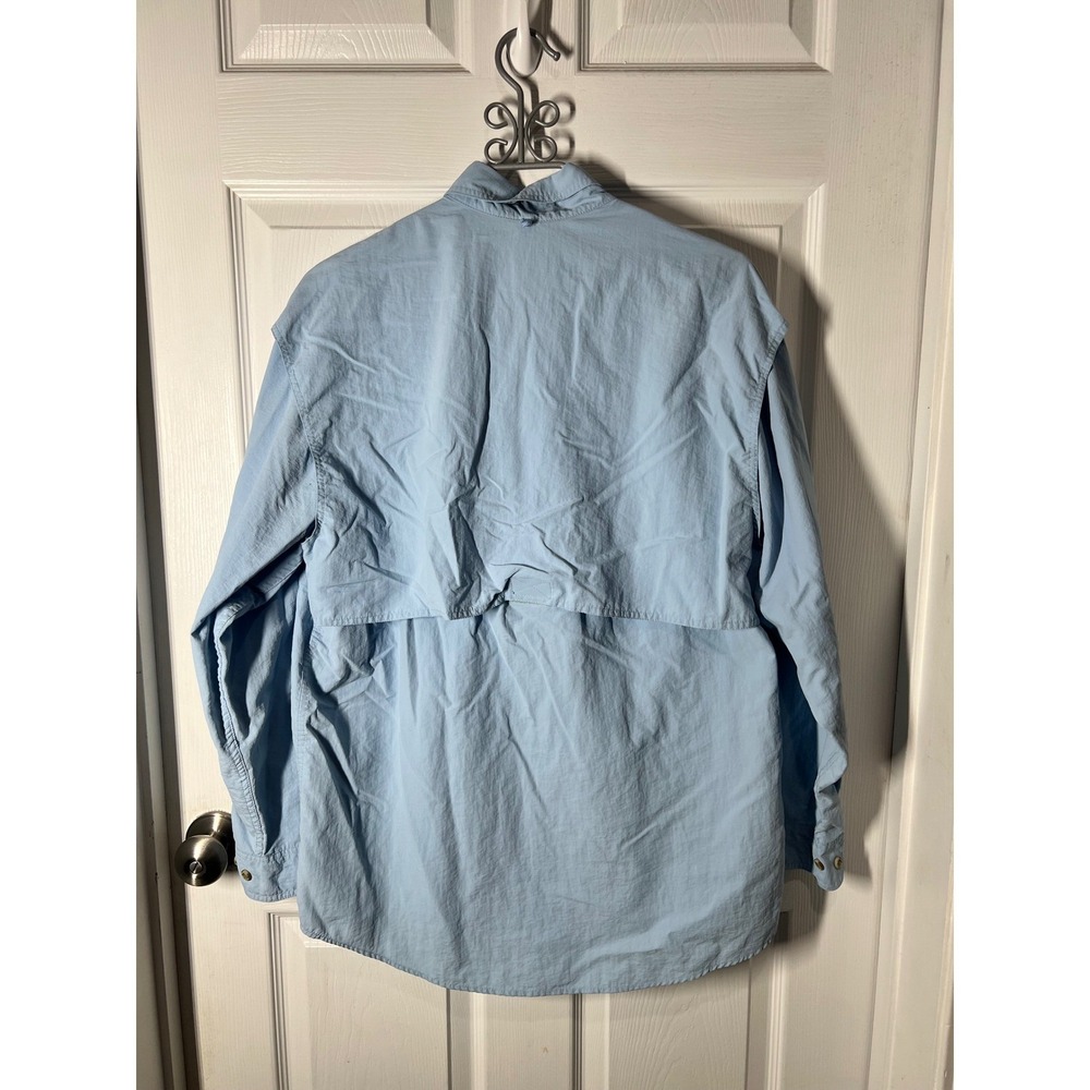 Magellan Sportswear Long Sleeve Vented Fishing Shirt (Size L) Light Blue - Picture 5 of 6